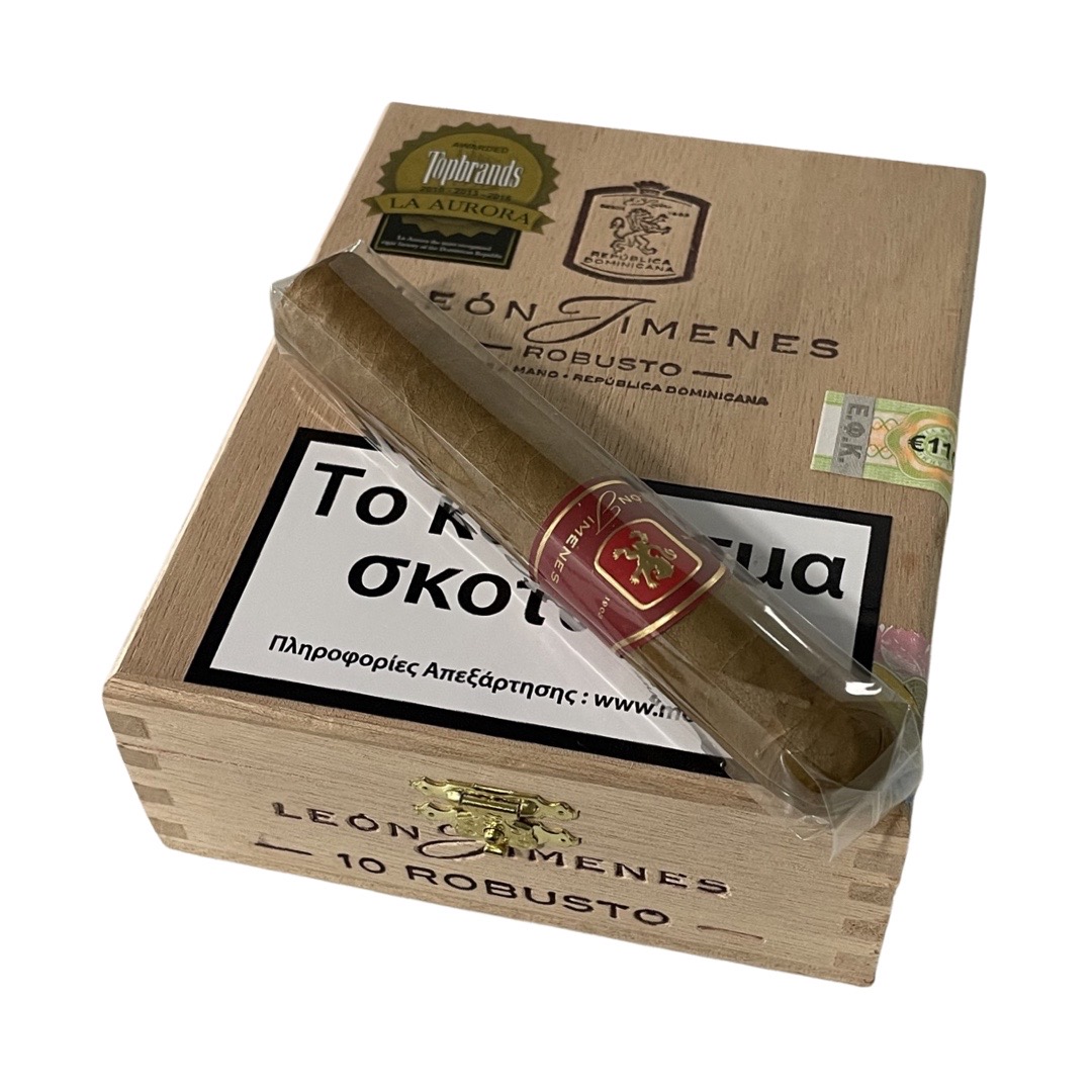 LA AURORA CIGARS: LEON JIMENES Connecticut Robusto 1s