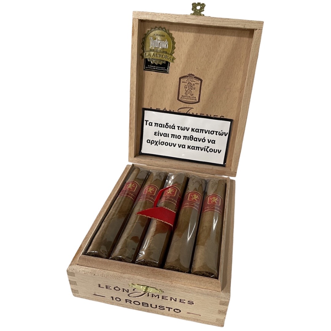 LA AURORA CIGARS: LEON JIMENES Connecticut Robusto 1s